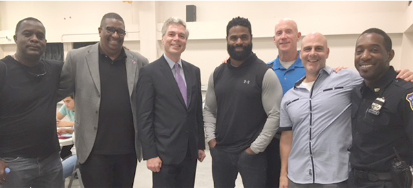 October 9, 2018: Former Cleveland Browns NFL Running Back William Green spoke with White Plains My Brother's Keepers members.