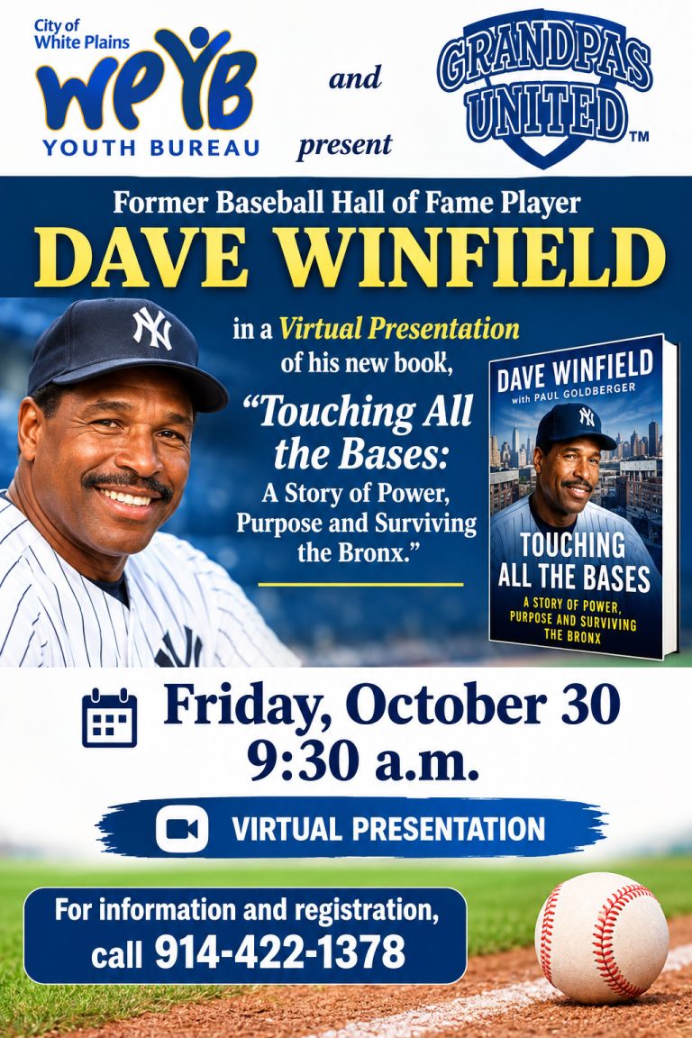 Baseball Hall of Famer DAVE WINFIELD Virtual Presentation of New Book